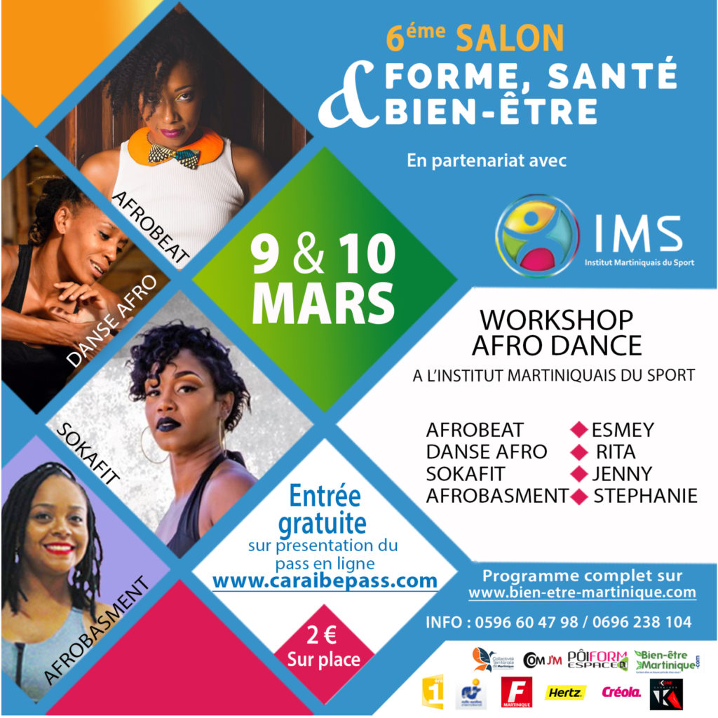 Workshop afro dance salon vivons 100% sport santé bien-être